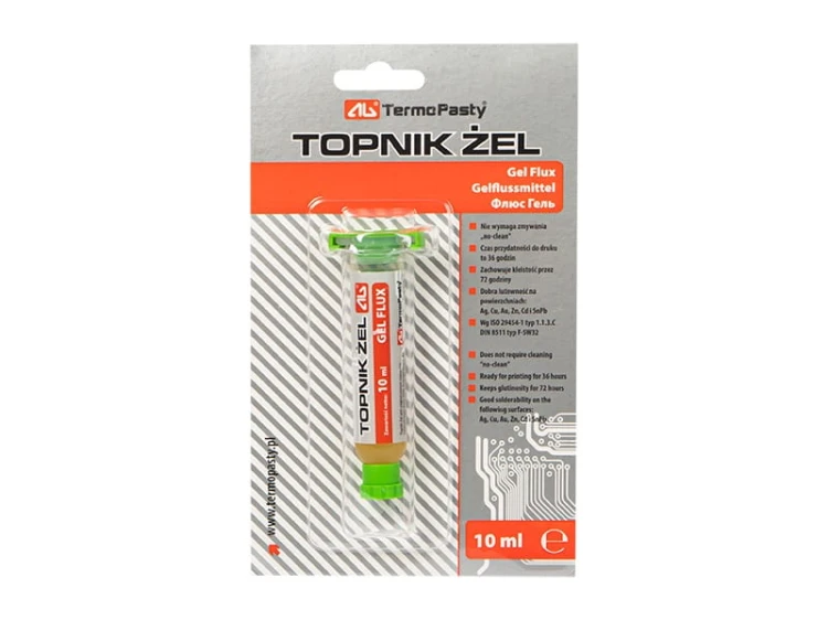Topnik żel do lutowania SMD, GEL FLUX 10ml