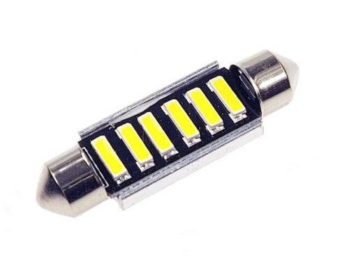 Żarówka samochodowa LED rurkowa 39mm, 6xSMD5720