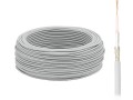 Kabel koncentryczny RG58 linka CU oplot AL, szary