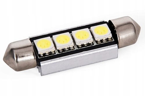 Żarówka LED C5W 39mm 12V 4xLED z radiatorem