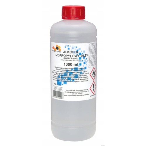 Alkohol izopropylowy IPA 99,9% 1L, Kryptontek
