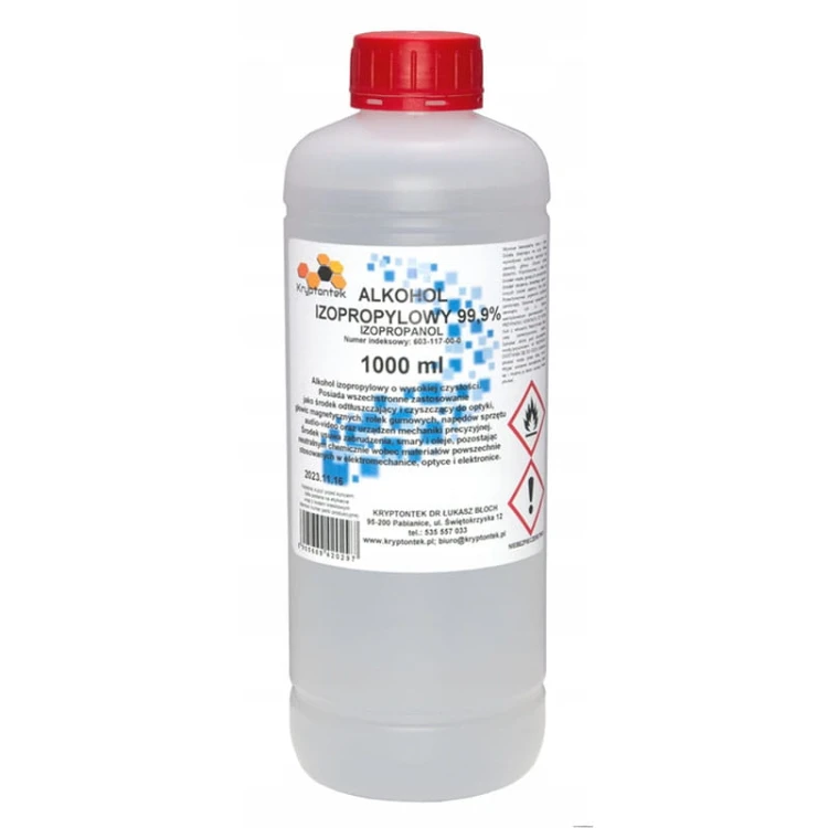 Alkohol izopropylowy IPA 99,9% 1L, Kryptontek
