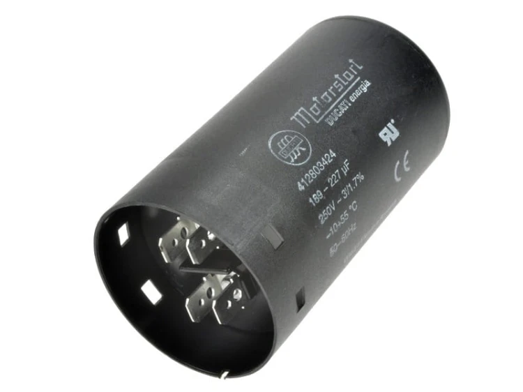 Kondensator rozruchowy do silników 200uF 250VAC, konektory