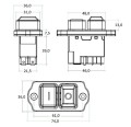Przełącznik elektromagnetyczny DKLD DZ-6 5 pin przykręcany
