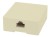 Gniazdo telefoniczne natynkowe RJ45 8p8c, ivory