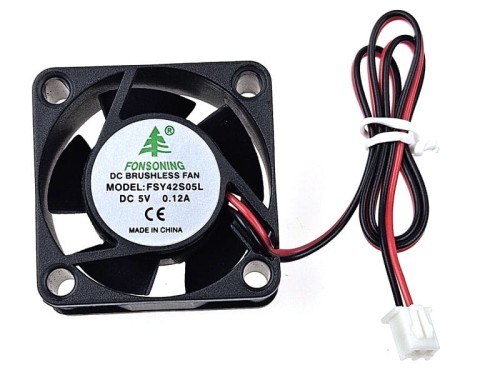 Wentylator 5VDC 40x40x20 łożysko ślizgowe, wtyk JST2,54