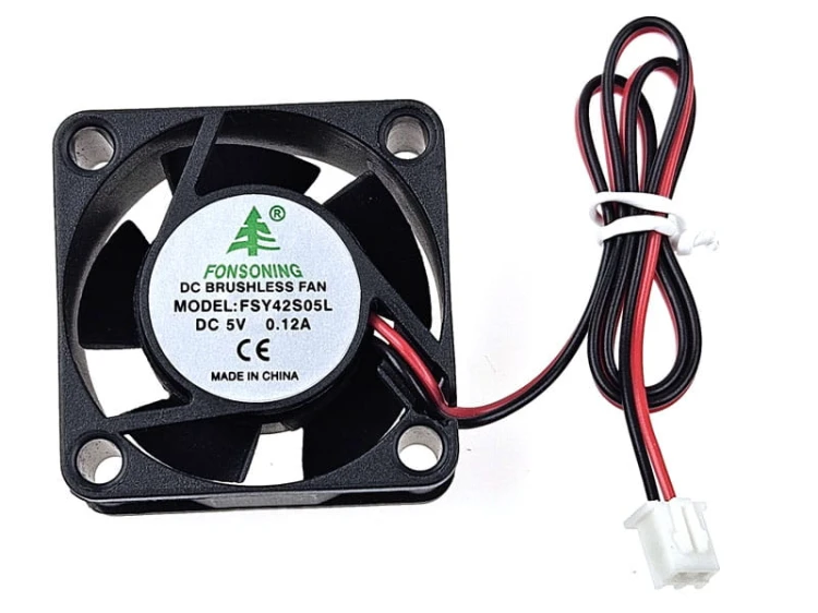 Wentylator 5VDC 40x40x20 łożysko ślizgowe, wtyk JST2,54