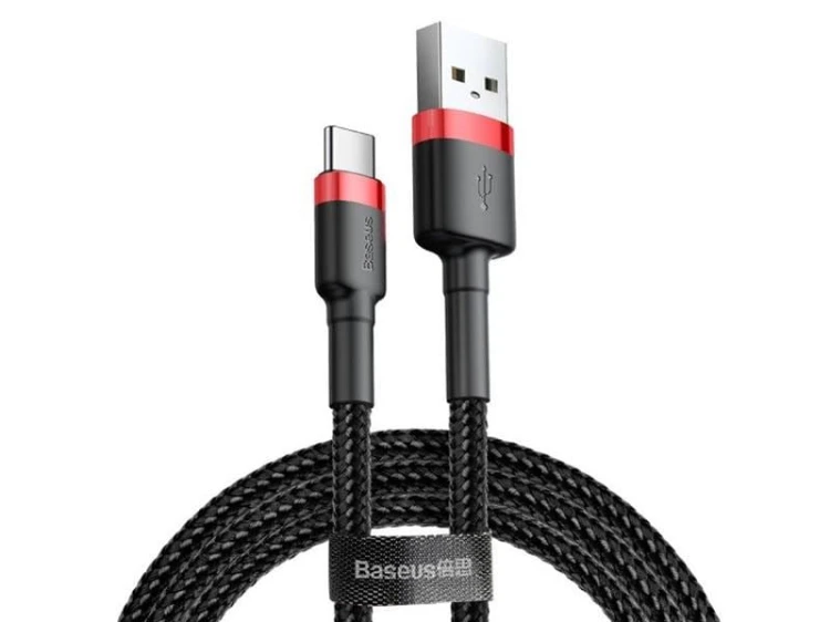 Kabel USB wtyk A - wtyk C, 2m czarny; Baseus Quick Charge