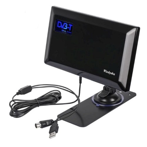 Antena TV pokojowa DVB-T SLIM Wiedyska