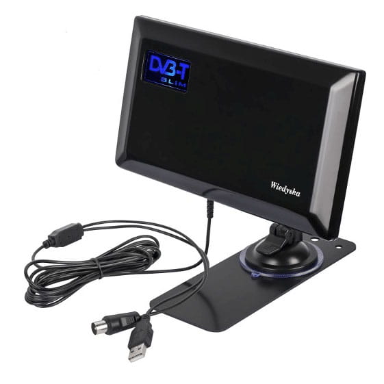 Antena TV pokojowa DVB-T SLIM Wiedyska