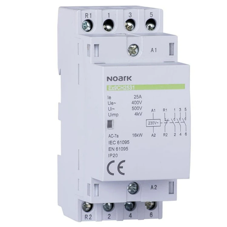 Stycznik instalacyjny NOARK 25A, 230V, styki 4NO