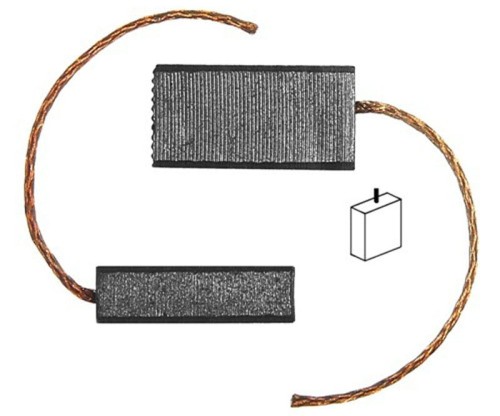 Szczotki węglowe 7,2x13x22mm, myjki ciśnieniowe