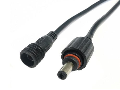 Złącze 2,1/5,5 komplet wtyk+gniazdo l=40cm wodoodporne