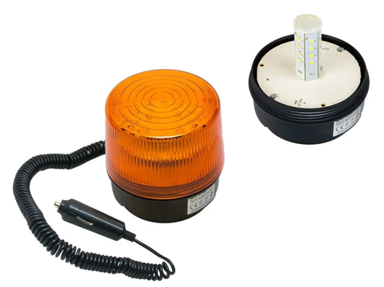 Lampa ostrzegawcza LED 12V z magnesem