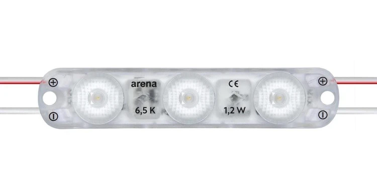 Moduł LED ARENA LENS HE SAMSUNG 12V DC;2835;6500K;1.08W/90mA;130lm;IP65