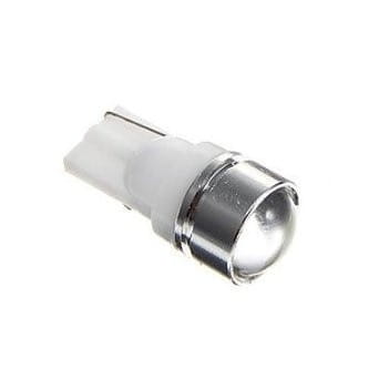 LED T10 W5W biała zimna, soczewka