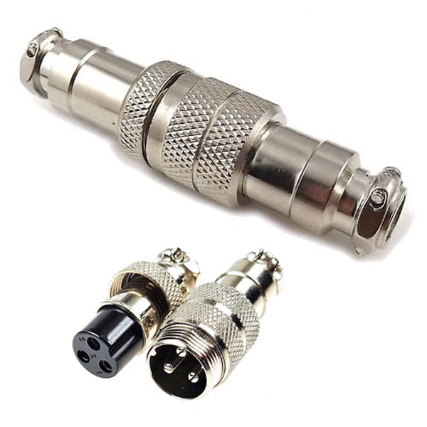 Złącze NC/CB 3pin, wtyk+gniazdo na kabel