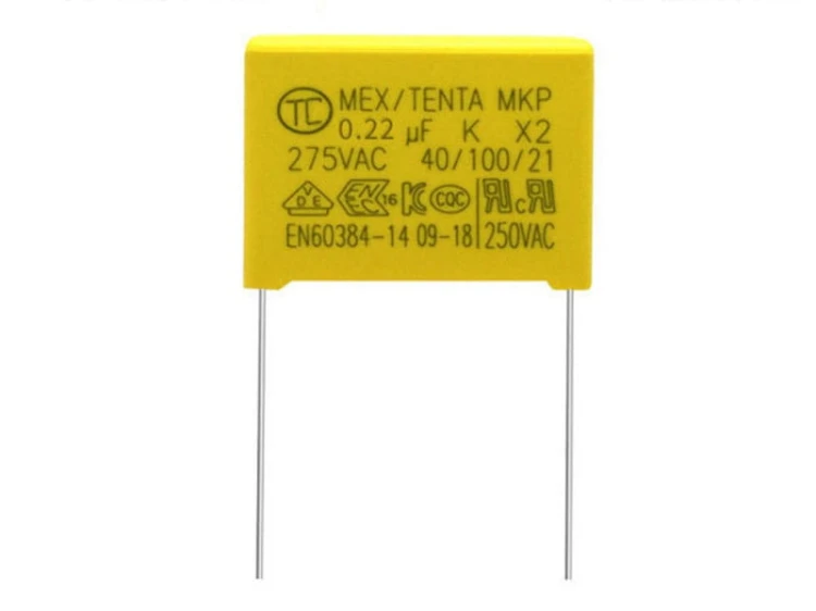 Kondensator 220nF 275VAC polipropylenowy MKP X2, raster 15mm