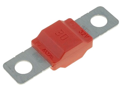 Bezpiecznik samochodowy 30A MIDIVAL 40mm.