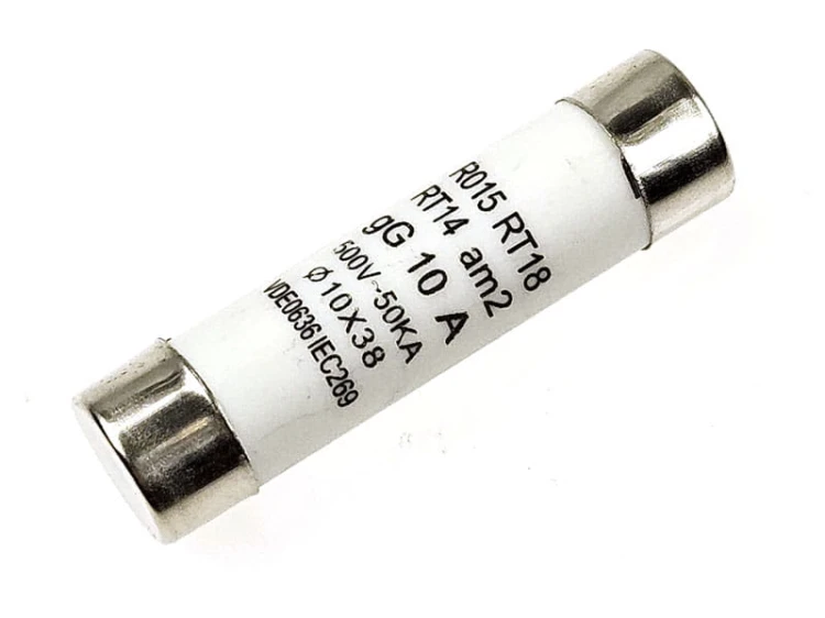 Bezpiecznik 10x38mm 10A ceramiczny szybki (gG)