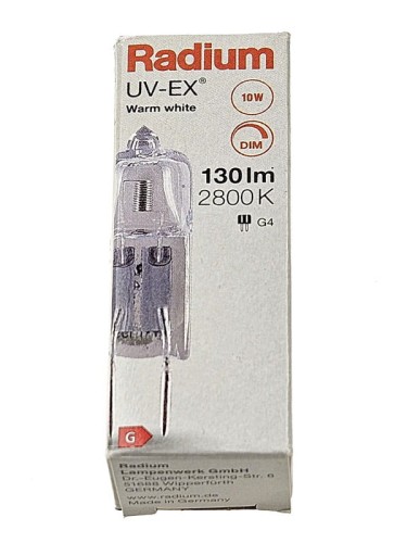 Żarówka halogenowa 12V G4 10W 130lm; Radium