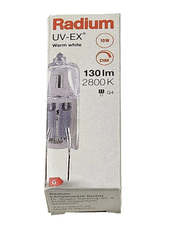 Żarówka halogenowa 12V G4 10W 130lm; Radium