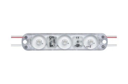 Moduł LED 0,72W 58lm 3000K (biały ciepły) IP68 12VDC, 3xSMD; Samsung Eco Lens