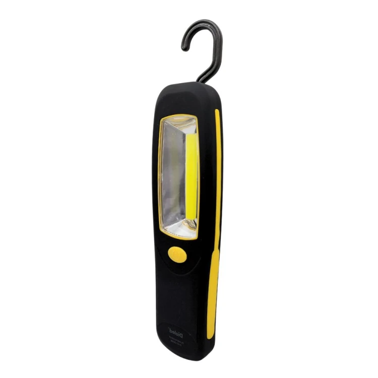 Latarka gumowana LED COB 3W, 3xAA, magnes, haczyk; Dioled