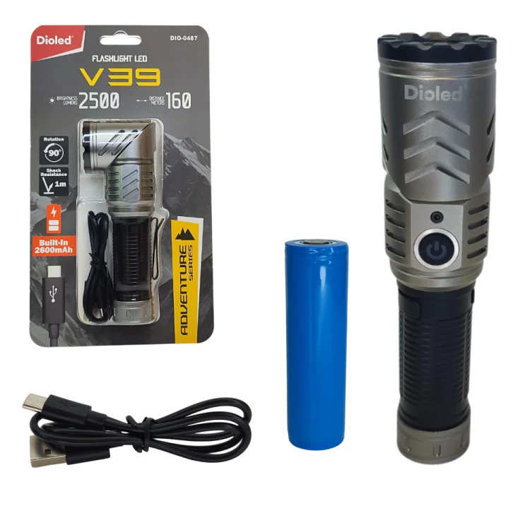 Latarka akumulatorowa 20W 2500lm V39 ADVENTURE; Dioled DIO-0487
