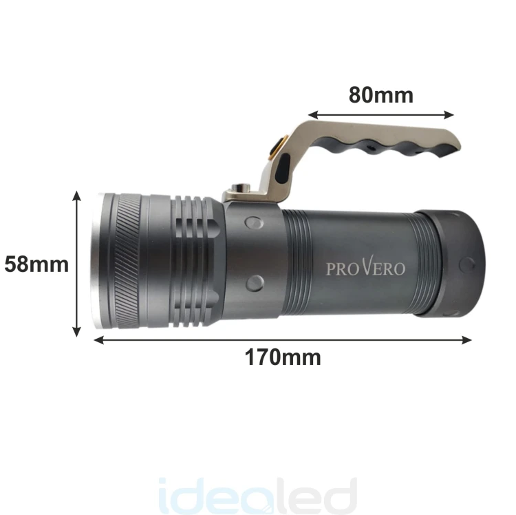 Latarka ProVero - szperacz; akumulatorowa LED 10W CREE XM-L