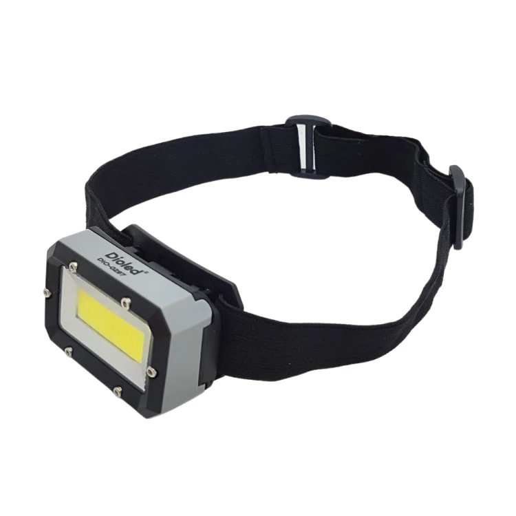 Latarka czołowa LED COB 120lm 3xAAA; DIOLED 0297
