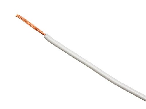 Przewód LgY 1x0,5mm2 biały, 300/500V H05V‑K