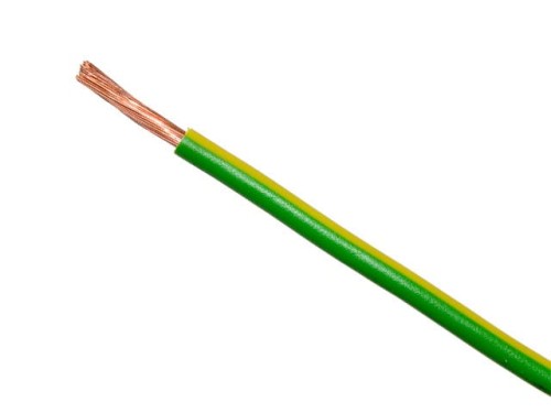 Przewód LgY 1x0,5mm2 żółto-zielony, 300/500V H05V‑K