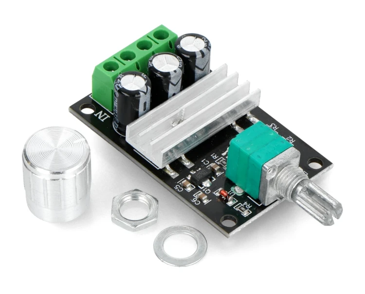 Sterownik PWM, regulator obrotów silnika, 6-28VDC 80W