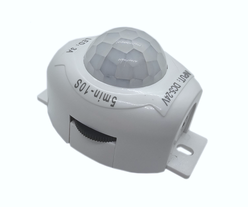 Czujnik ruchu PIR, włącznik automatyczny, 5-24V 3A 10s-5min