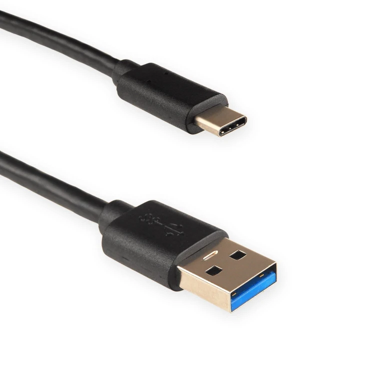 Kabel USB3.1 wtyk A - wtyk C, 1m czarny