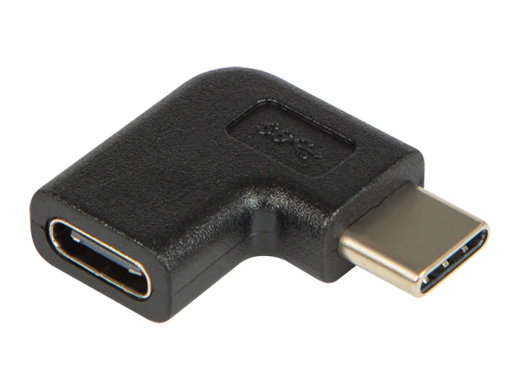 Adapter wtyk USB C na gniazdo USB C kątowe