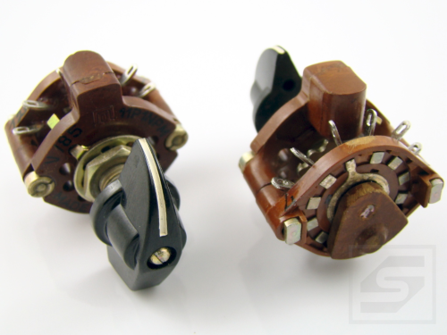 Przełącznik obrotowy 11P1N 1x11poz; Unitra-Eltra