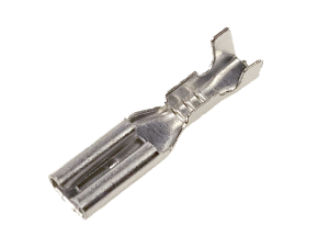 Konektor żeński, nasuwka 2,8mm nieizolowany, cynowany; AKS