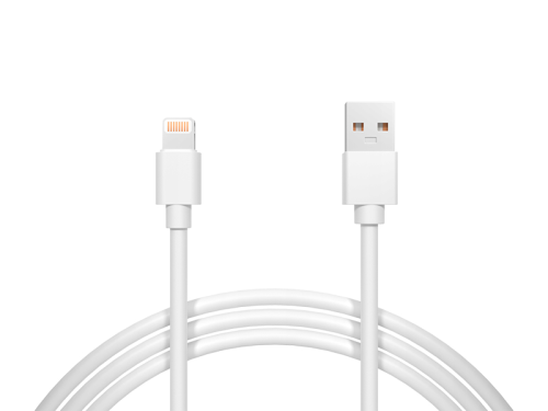 Kabel USB wtyk A - Lightning, biały 1m; HQ; Blow