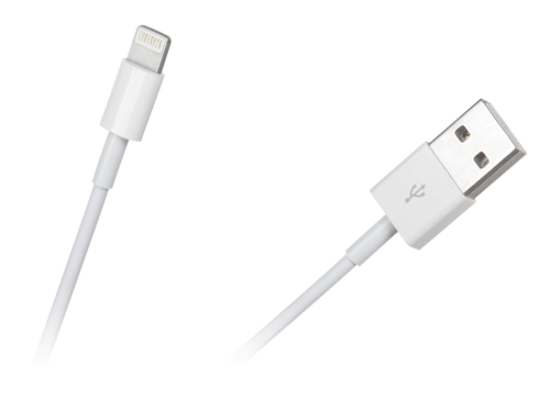Kabel USB wtyk A - Lightning, biały 1m DSKU680; Vitalco
