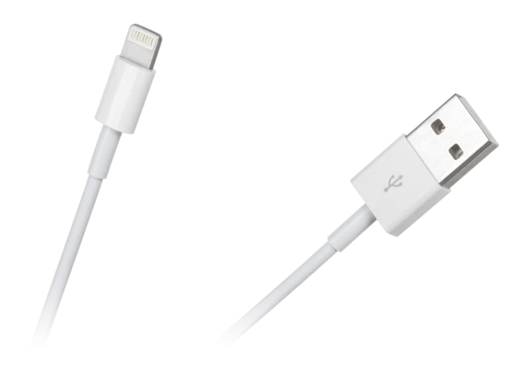 Kabel USB wtyk A - Lightning, biały 1m DSKU680; Vitalco