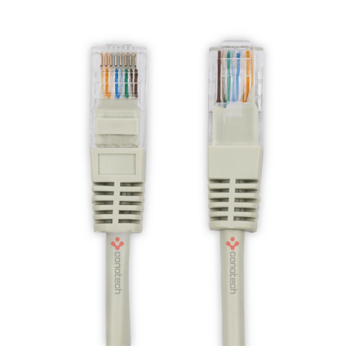 Patch Cord U/UTP kat.6 1m CCA szary