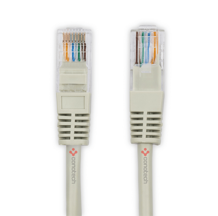 Patch Cord U/UTP kat.6 2m CCA szary