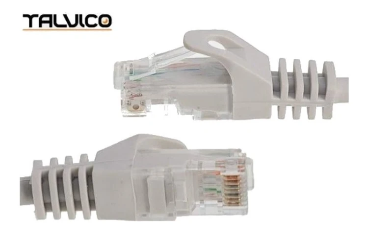 Patch Cord U/UTP kat.5e 1m CU szary; Talvico 5P41