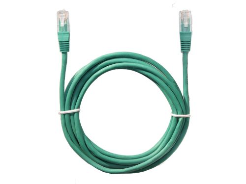 Patch Cord U/UTP kat.5e 3m CCA zielony
