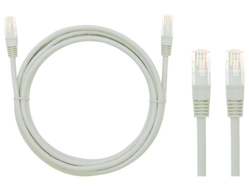 Patch Cord U/UTP kat.5e 7,5m CCA szary