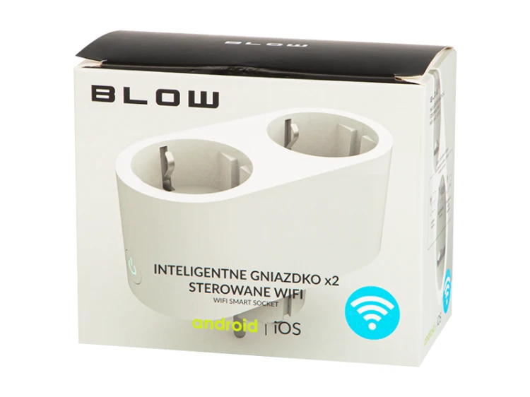 Gniazdo podwójne SMART sterowane WiFi ze smartfona; Blow