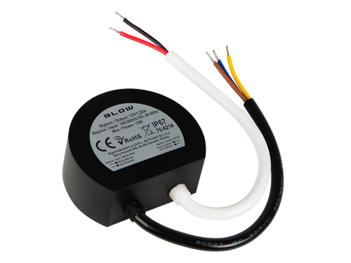 Zasilacz LED 12V 15W IP67, do puszki; Blow 70621
