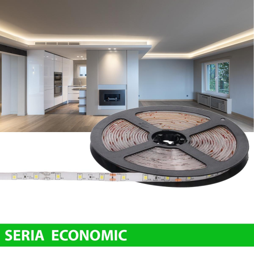 Taśma LED biała neutralna 4000K hermetyczna, Economic 12V 5,2W 60LED/m, krążek 5m